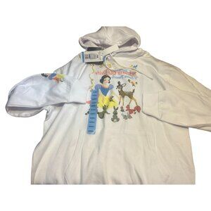 Disney Snow White White Hoodie Sweatshirt With Pockets & Hood Women's x-small
